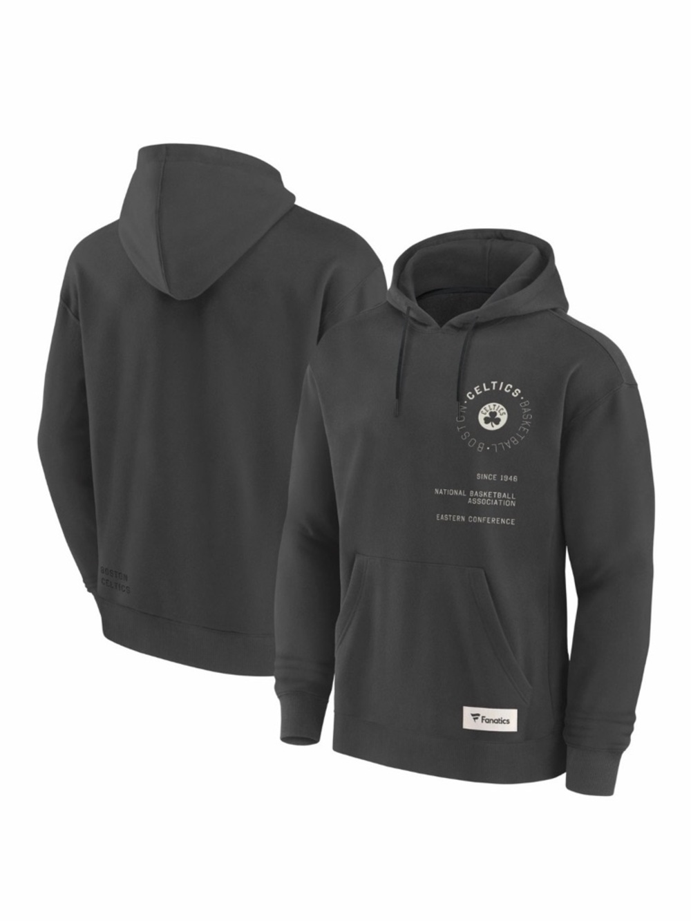 Men's Fanatics Gray Boston Celtics
Future Ground Info Elements Premium Hoodie.
